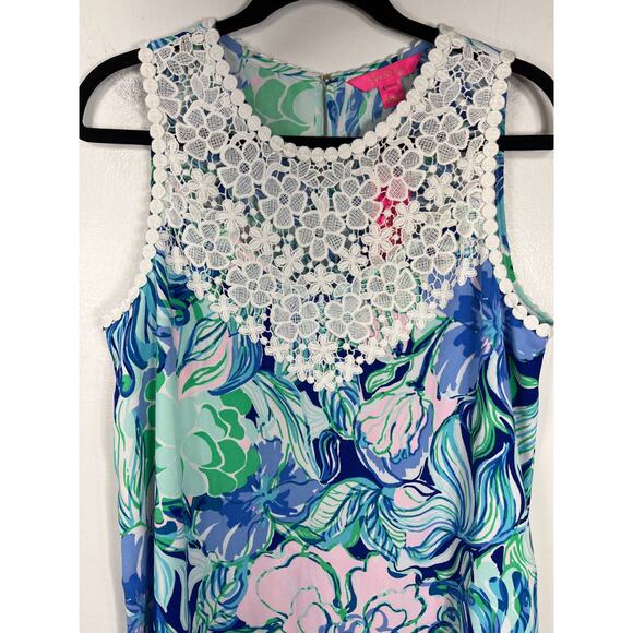 New Lilly Pulitzer Womens 10 Nala Shift Dress Party Thyme Resort Preppy Vacation - Picture 4 of 12
